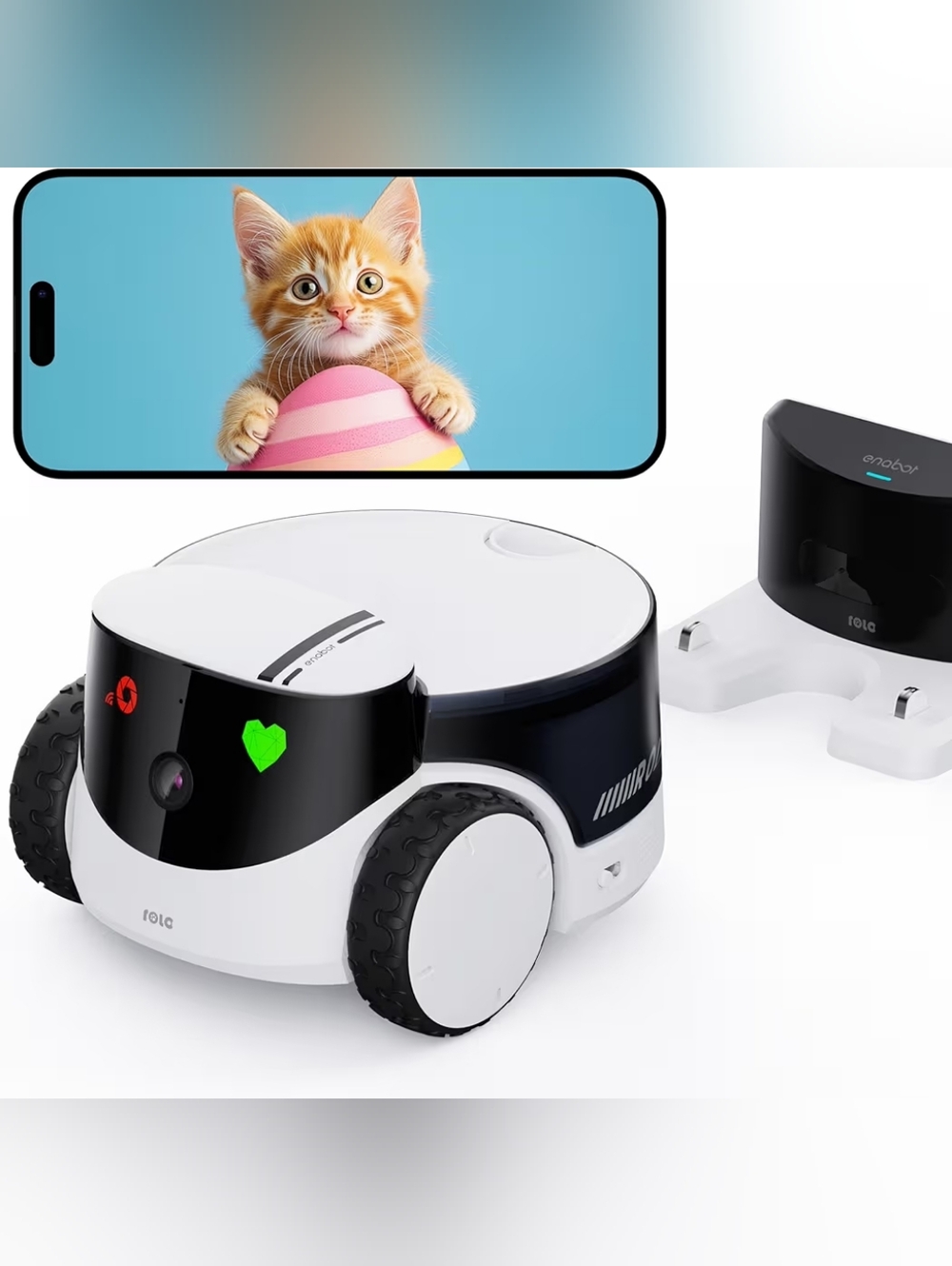 Enabot EBO ROLA PetPal FamilyBot 2.5K Camera Robot